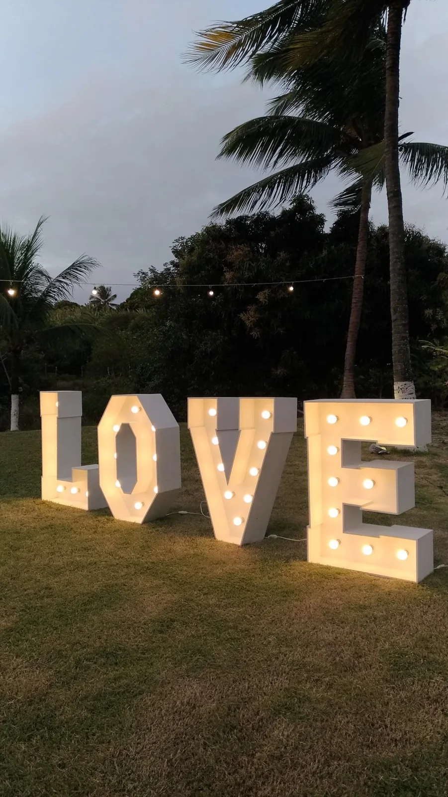Lettres lumineuses LOVE