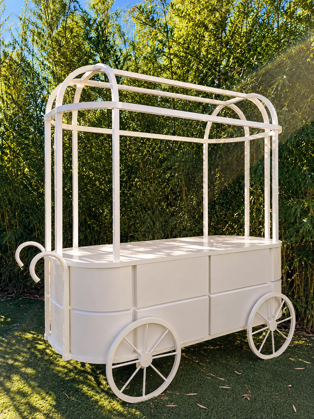 Chariot blanc
