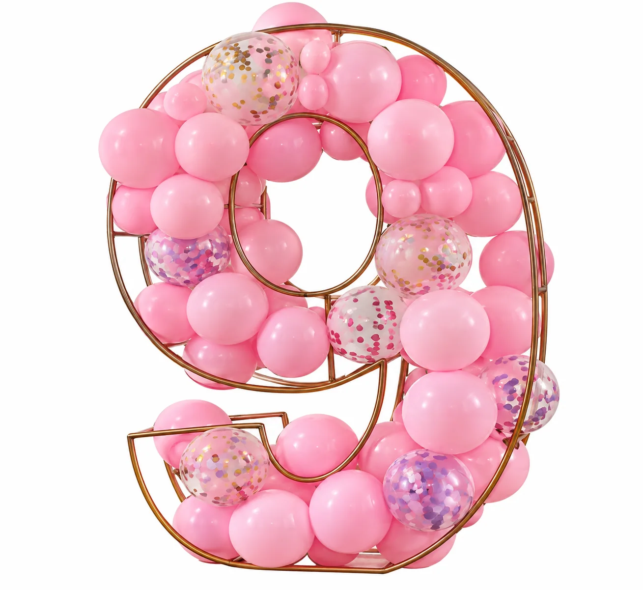 Structure chiffre pour ballons